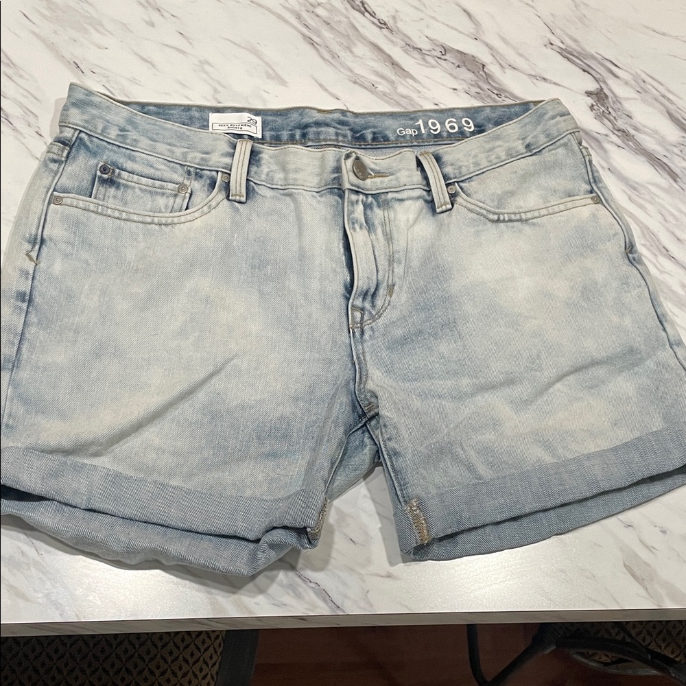 GAP Women's Faded Blue Jean Shorts